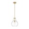 Z-Lite Bon Air Pendant, 1-Light, 10 In.W x 13.75 In.H, Modern Gold/Clear 496P10-MGLD - alternate 3